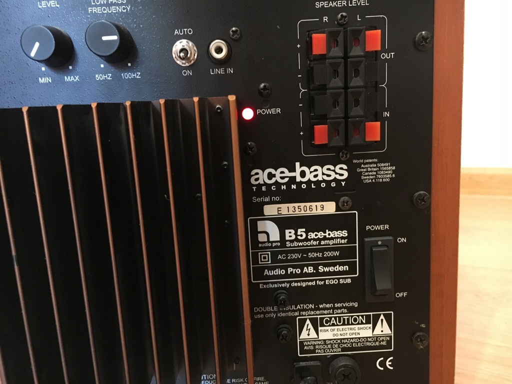 subwoofer aktywny Audio Pro EGOSUB B5 acebass 200 7499845363