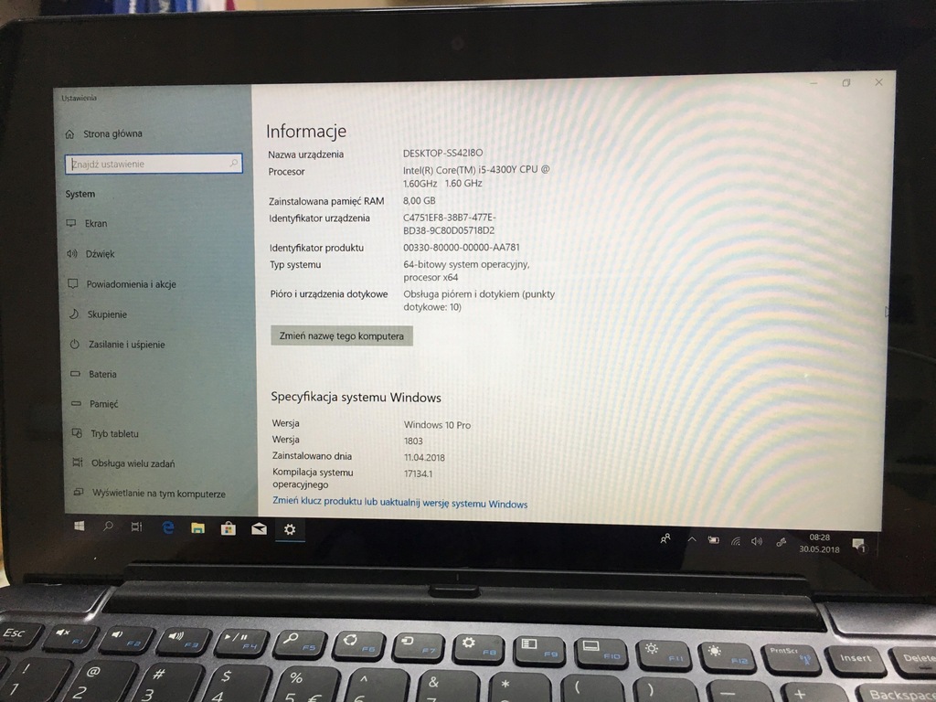 Как запустить bios на планшете dell venue pro 7139