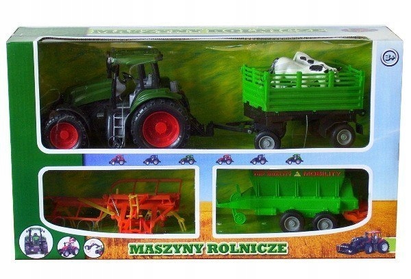 Traktor + 3 maszyny rolnicze