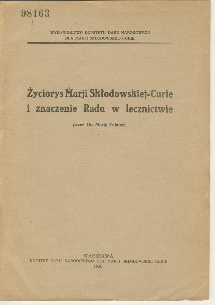 Maria Skłodowska Curie - życiorys i odkrycie radu