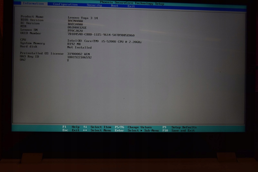Lenovo YOGA 3 14 NIE DZIAŁA 1 USB