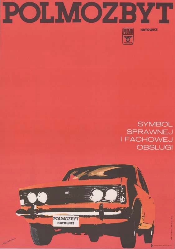 plakat Marek Mosiński 1975 POLMOZBYT Katowice