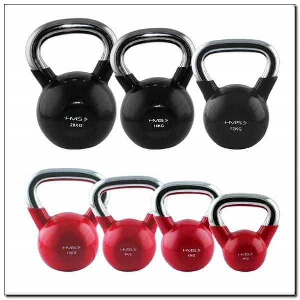 UCHWYT CHROM KETTLEBELL ŻELIWNY CIĘŻARKI 16 KG