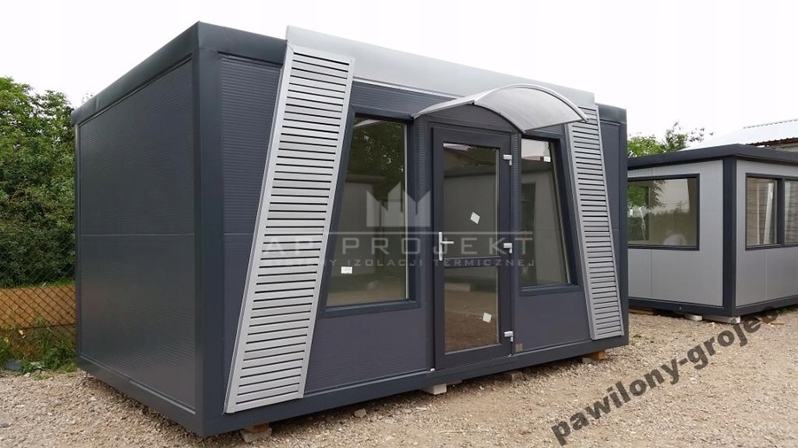 PAWILON HANDLOWY SKLEP PRZENOŚNY KONTENER 5,6 X3