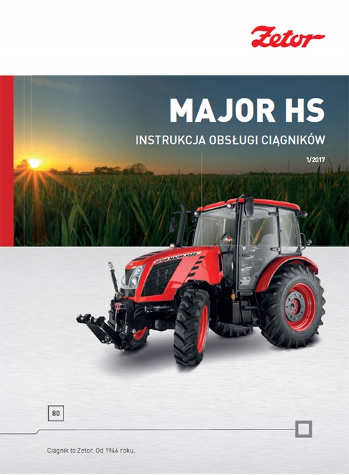 Zetor Major HS 80 - instrukcja obsługi PL 2017