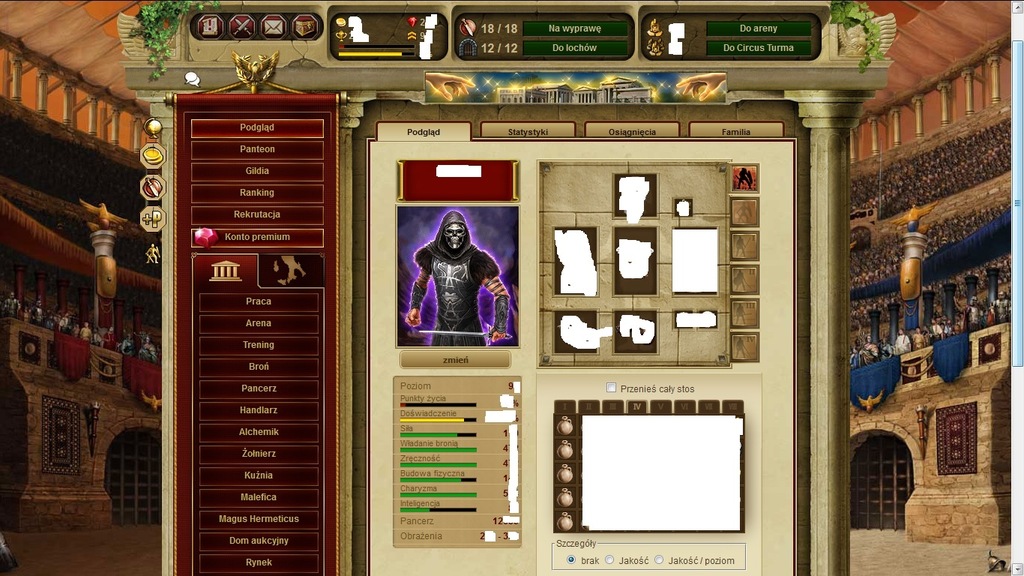 GLADIATUS s1 polski gameforge mega konto rubiny