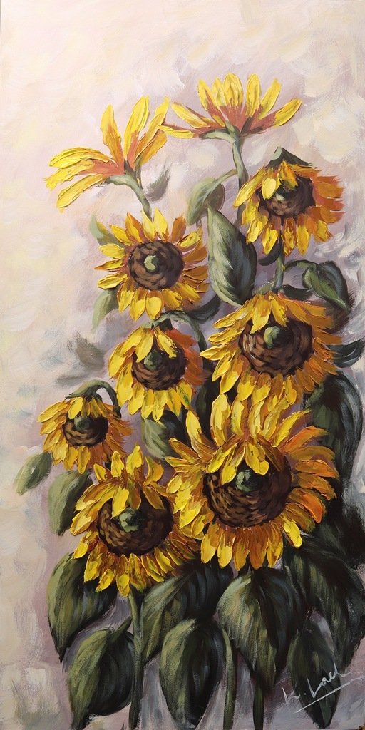 K Lach Obraz Słoneczniki 100x50