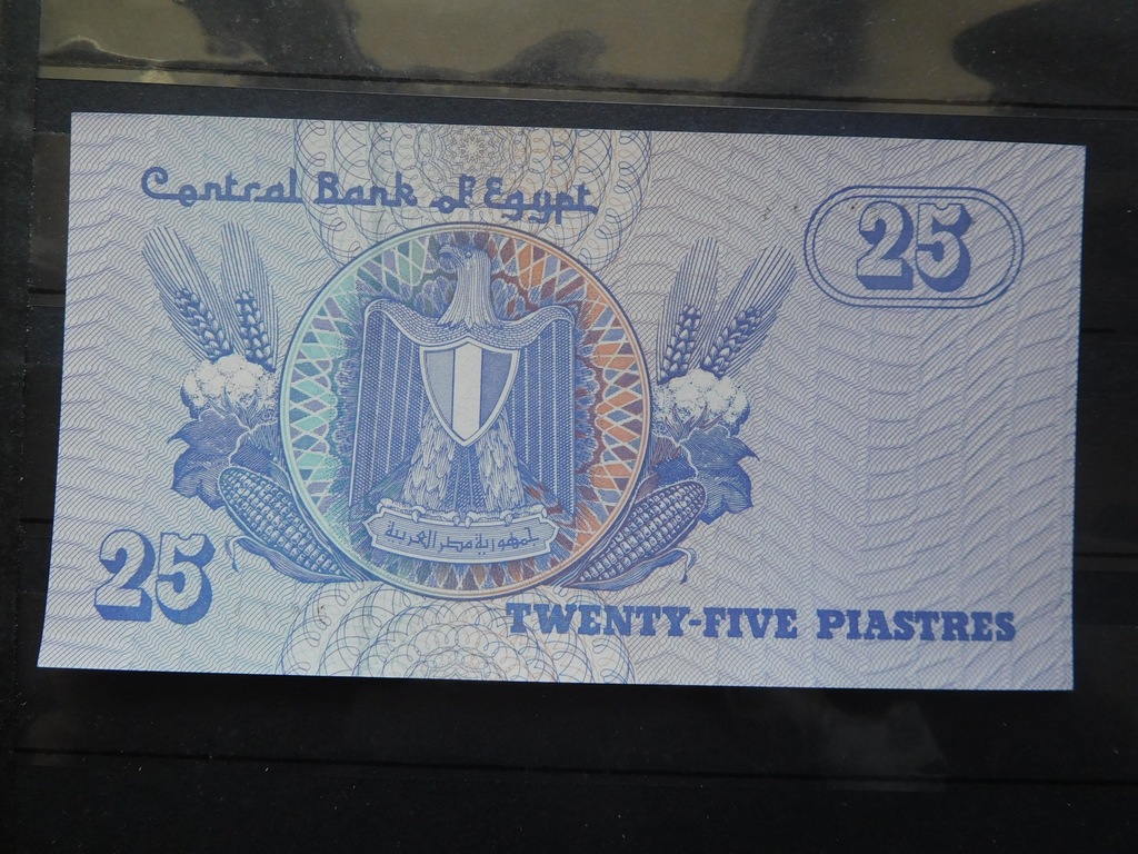 Banknot Egipt 25 Piastres UNC