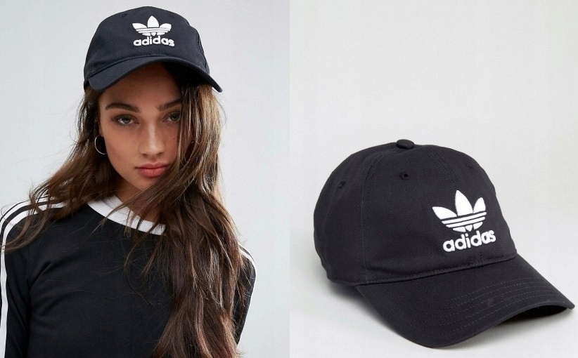 140B00788 ADIDAS CZAPKA Z DASZKIEM LOGO ONE SIZE