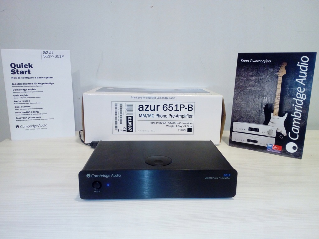 Cambridge Audio azur 651P-B przedwzmacniacz MM/MC