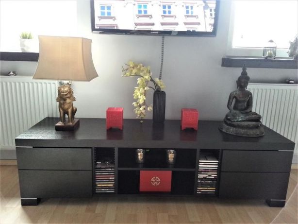 Komoda RTV dąb wenge PAGED Woodways IMOLA Łódź 
