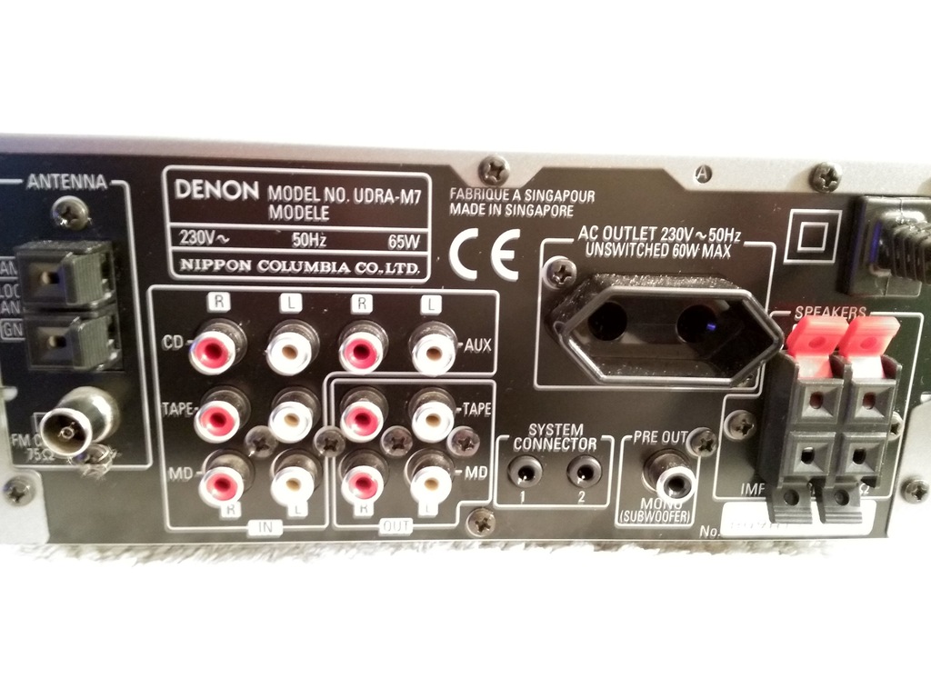 ☆DENON UDRA-M7 デノン レシーバー(チューナー・アンプ) - オーディオ機器