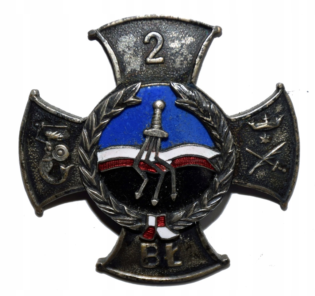 Odznaka 2 Brygada Łączności Wałcz numerowana