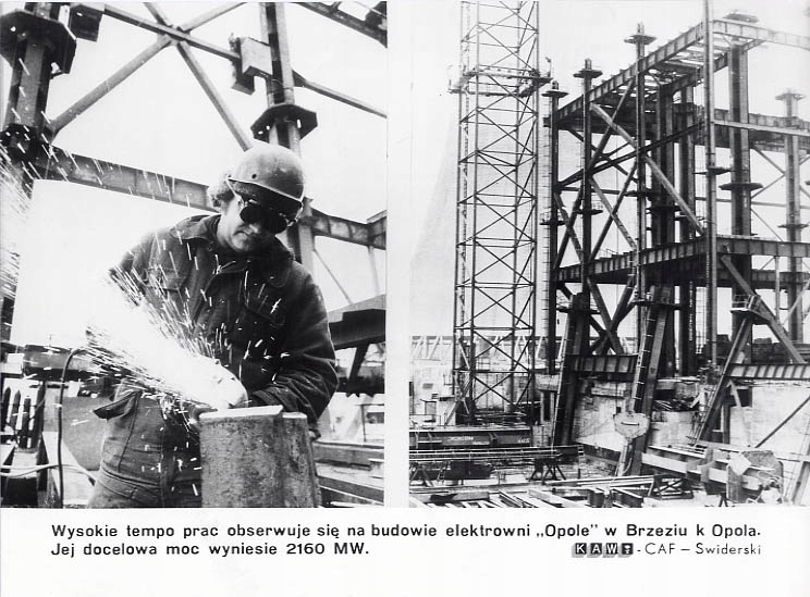 fotografia 70. XX w. Opole (Brzezie) elektrownia