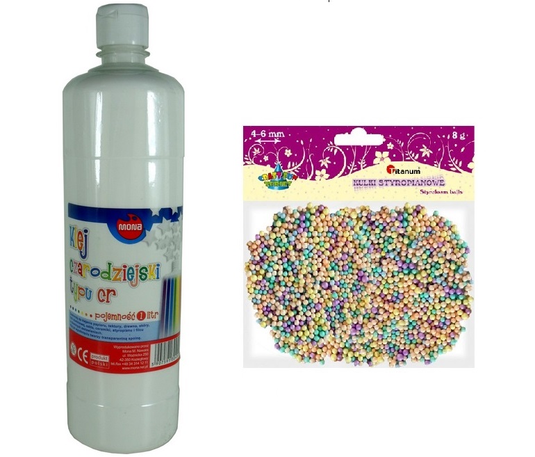 KLEJ UNIWERSALNY SLIME 1L GLUTY GLUTEK MAGIC KULKI