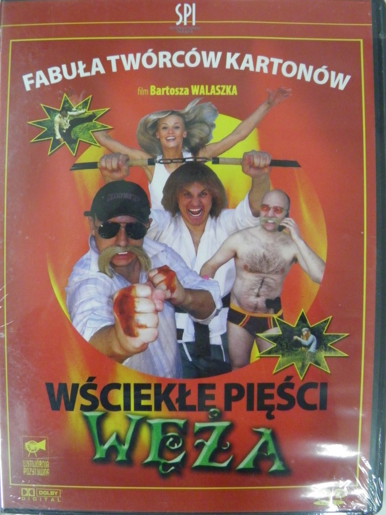 DVD WŚCIEKŁE PIĘŚCI WĘŻA FOLIA
