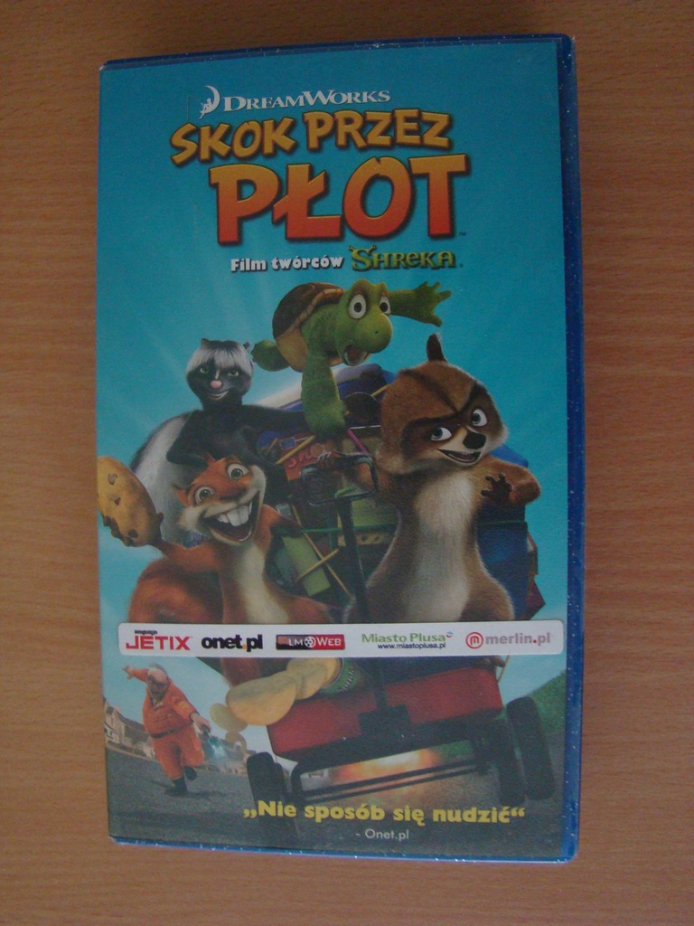 SKOK PRZEZ PŁOT Film twórców Shrek - film VHS