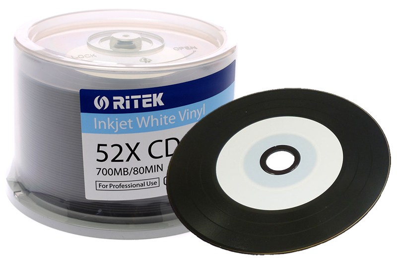 plyty cd r ritek printable vinyl 700mb 52x 50szt 7015363990