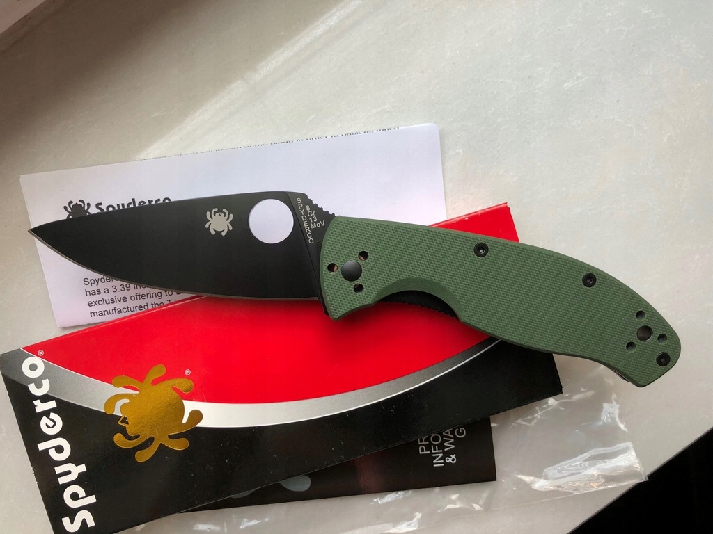 Nowy noż Spyderco Tenacious Green/Black