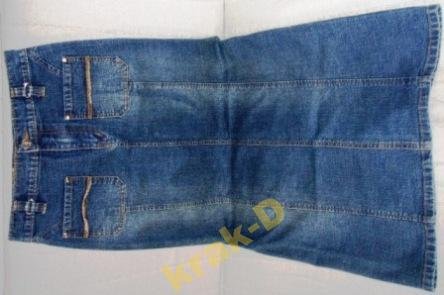 długa spódnica jeansowa 34-36/S 158-168 cm ładna