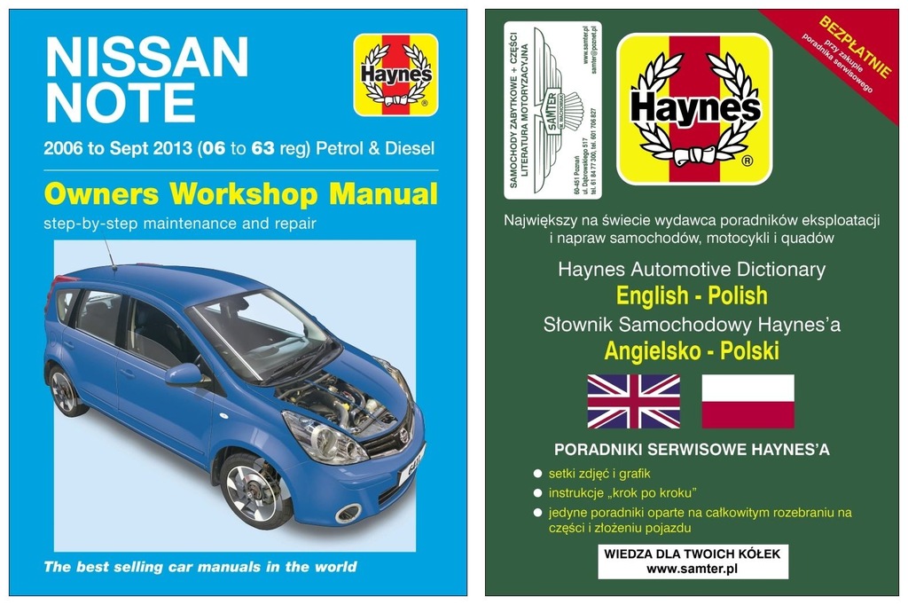 NISSAN Note (20062013) instrukcja napraw Haynes