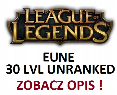 Konto League of Legends - EUNE 30 LVL UNRANKED