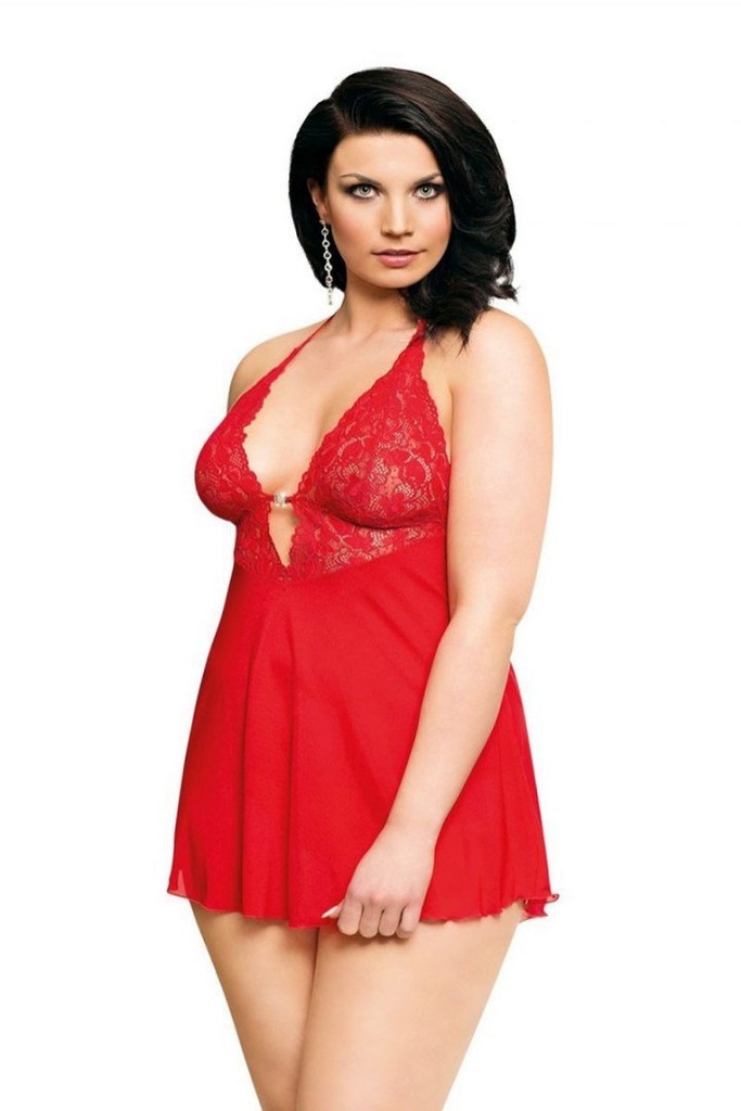 Komplet Model Holly Plus Size 1759 Red