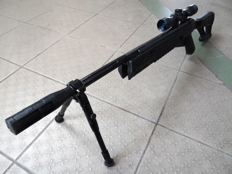 WIATRÓWKA CROSMAN TR77 NPS Z LUNETĄ I DWÓJNOGIEM
