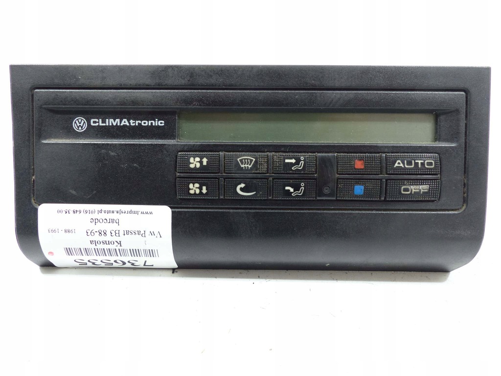 PASSAT B3 PANEL NAWIEWU 357907044 KONSOLA