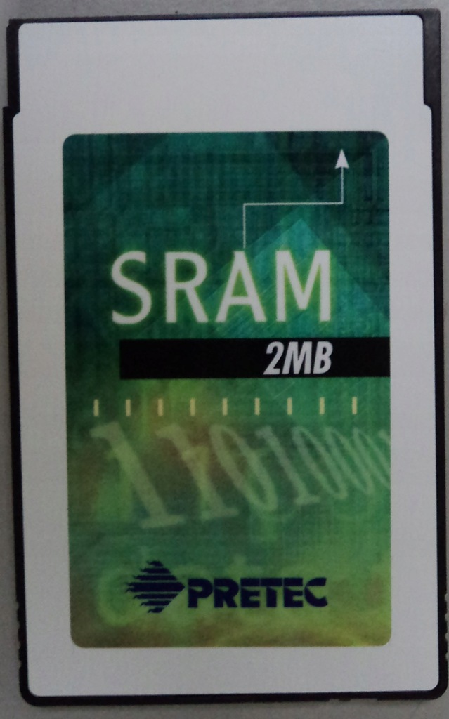 Karta PRETEC SRAM PCMCIA 2MB S65002