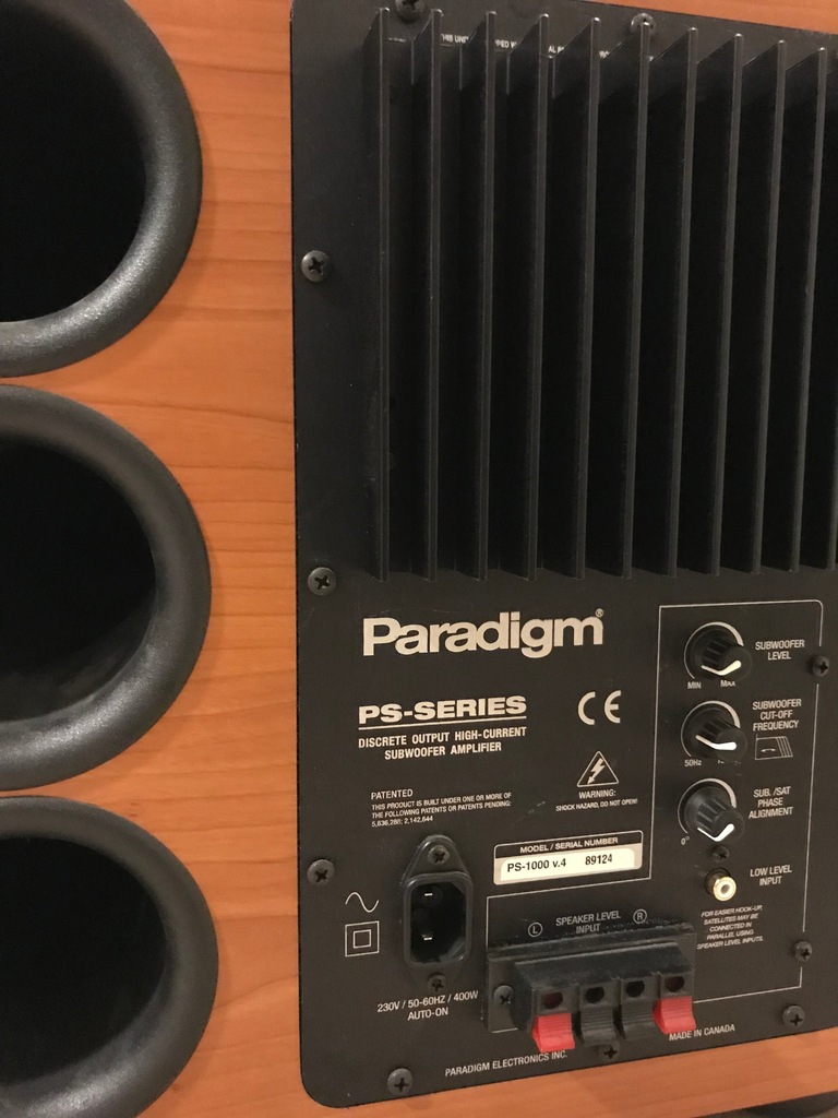 美*英様 Paradigm PS-1000 PS SERIES オーディオ機器 美*英様 Paradigm PS-1000 PS SERIES オーディオ機器 美*英様