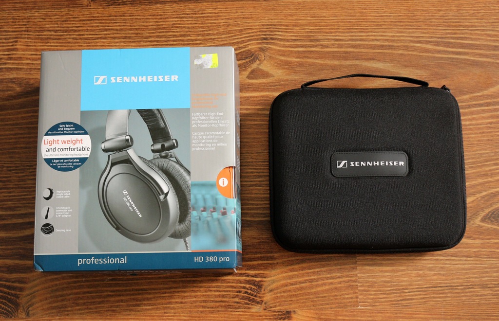 Słuchawki SENNHEISER HD 380 PRO Etui Pudełko