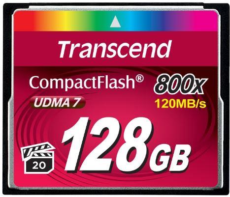 Sklep Compact Flash CF 128GB Transcend 800x 120MBs