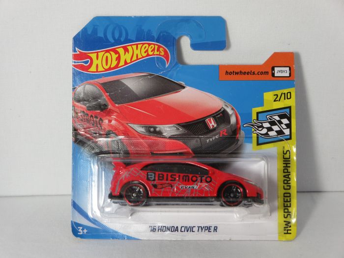 Hot Wheels 1:64 Honda Civic Type R 2016 red HW2018