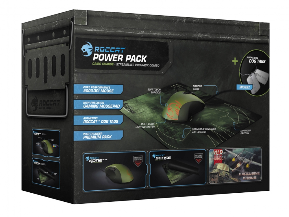 Mysz ROCCAT POWER PACK CAMO CHARGE-UNIKALNY ZESTAW