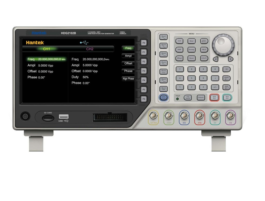 Generator funkcyjny Hantek HDG2012B 10MHz LCD 7''