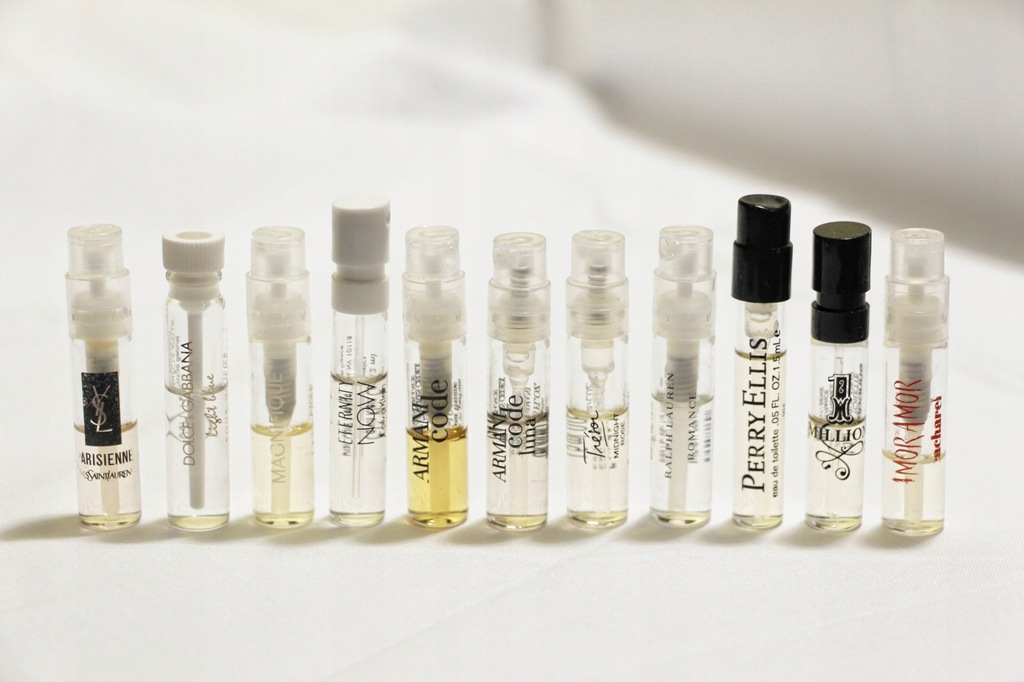 Próbki perfum ZESTAW 10 ZAPACHÓW znanych marek.