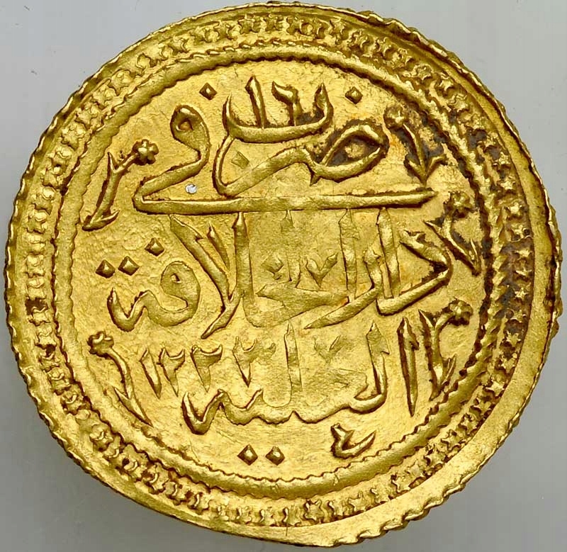 B4. Turcja, Surre Altin 1822, Mahmud II, st 2+
