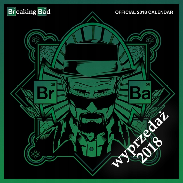 Wyprzedaż - Kalendarz 2018 - Breaking Bad 30x30cm