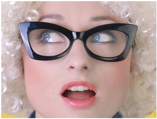 Okulary MARILYN MONROE w kropki LATA 50' 60' 50 60