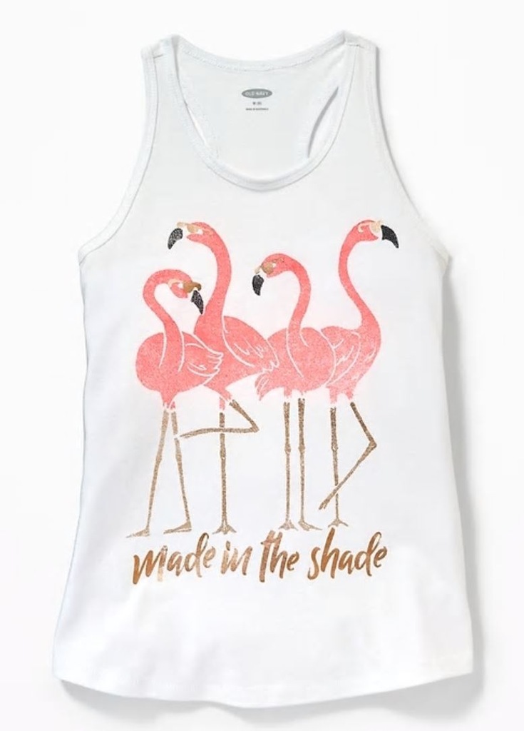 OLD NAVY Top dla dziewczynki Flamingo XL14