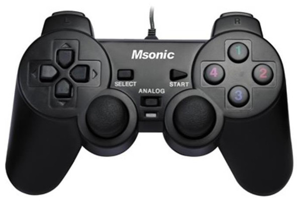 MSONIC GAMEPAD PAD PC PS3 ANALOG WIBRACJA 3329BK