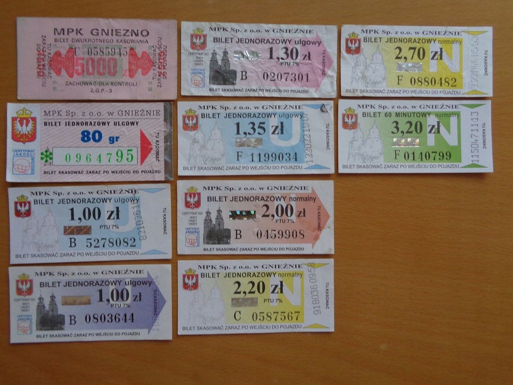 Bilety komunikacja miejska MPK Gniezno