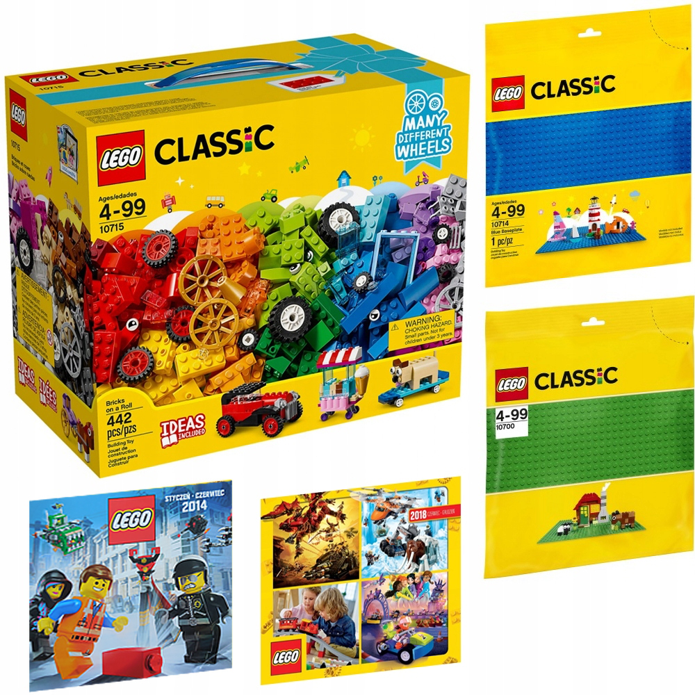 LEGO CLASSIC 10700 + 10714 + 10715 + 2 KATALOGI - 7549669679 ...