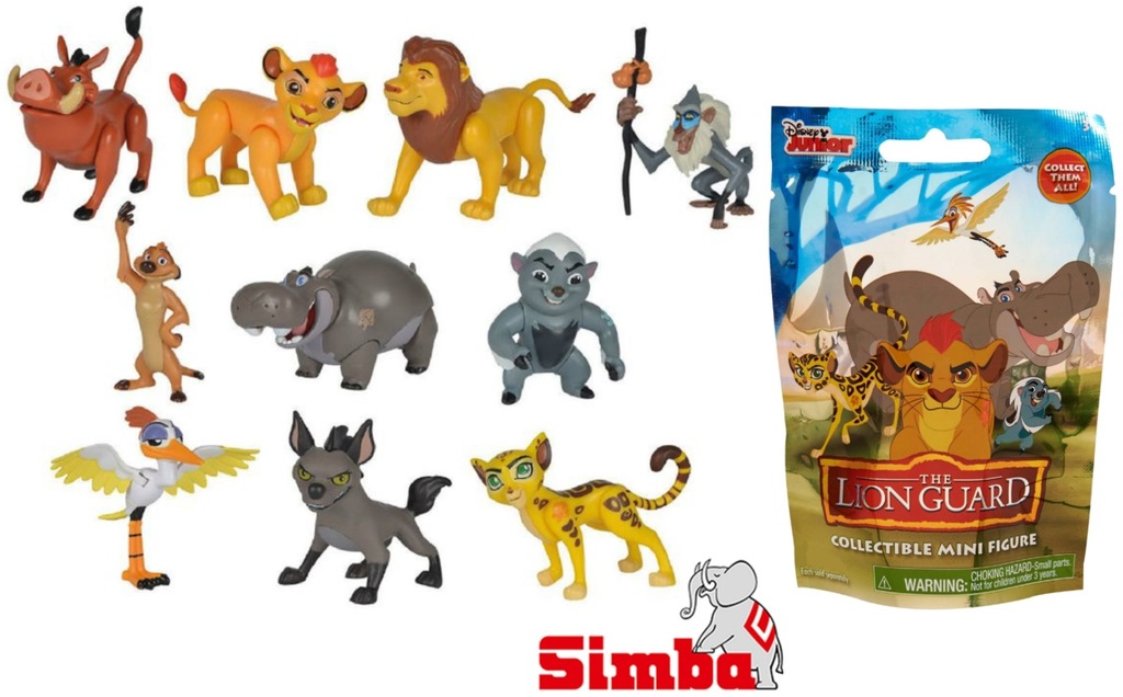 LWIA STRAŻ KRÓL LEW 10 FIGUREK RUCHOMYCH + GRATIS