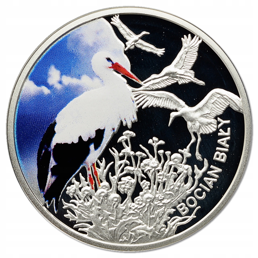 18.III RP, MEDAL - SYMBOLE PRZYRODY, BOCIAN BIAŁY