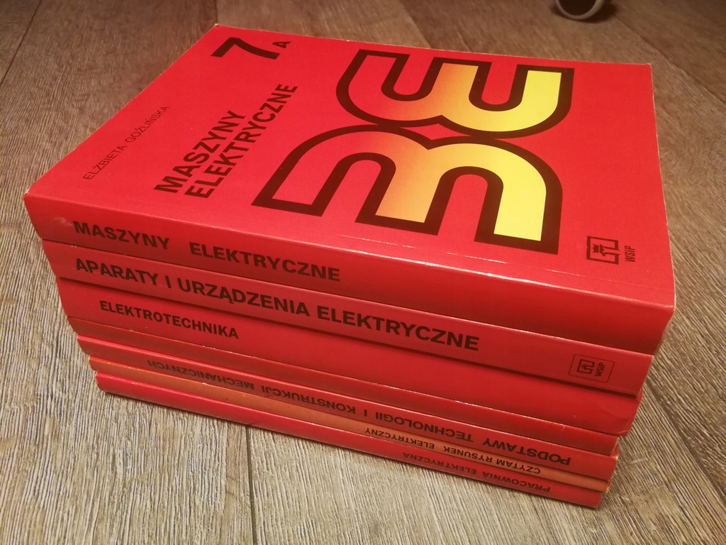 biblioteka elektryka WSiP - komplet 7 książek
