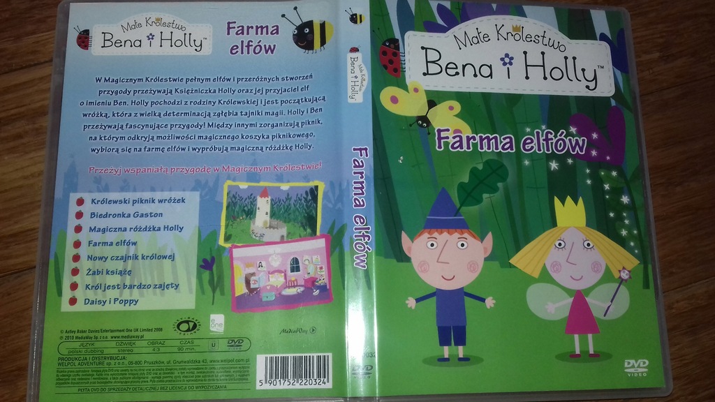 Bajki dvd małe Królestwo Bena i Holly Farma Elfów