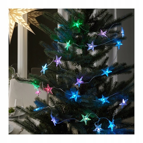 IKEA STRALA oświetlenie LED 24 lampki gwiazda mig