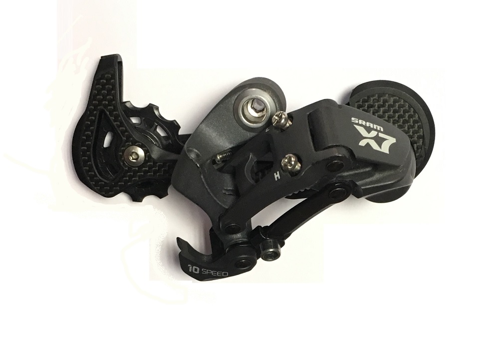 PRZERZUTKA TYŁ SRAM X7 10S DŁUGI KARBONOWY WÓZEK